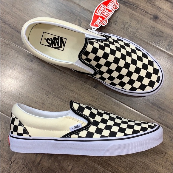 VANS CLASSIC SLIP ON Black & White CheckerboaWMNS - Picture 13 of 16